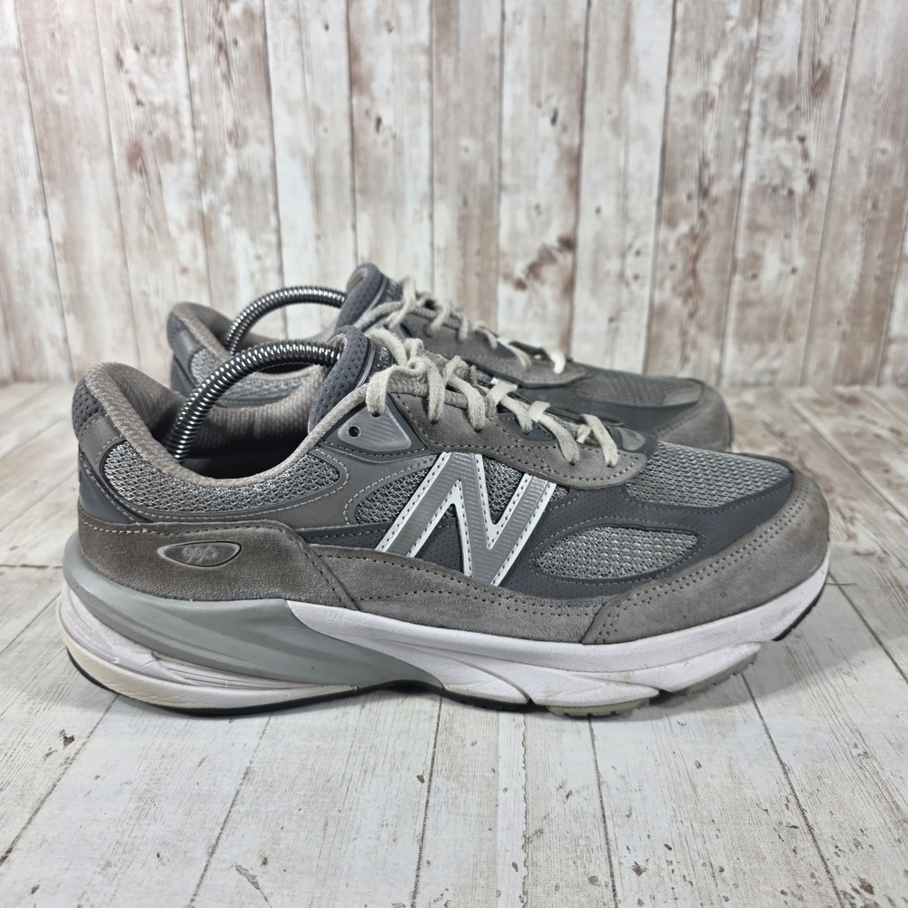 New Balance 990v6 Made in USA Mens 9 Wide 2E Grey Suede Sneakers M990GL6